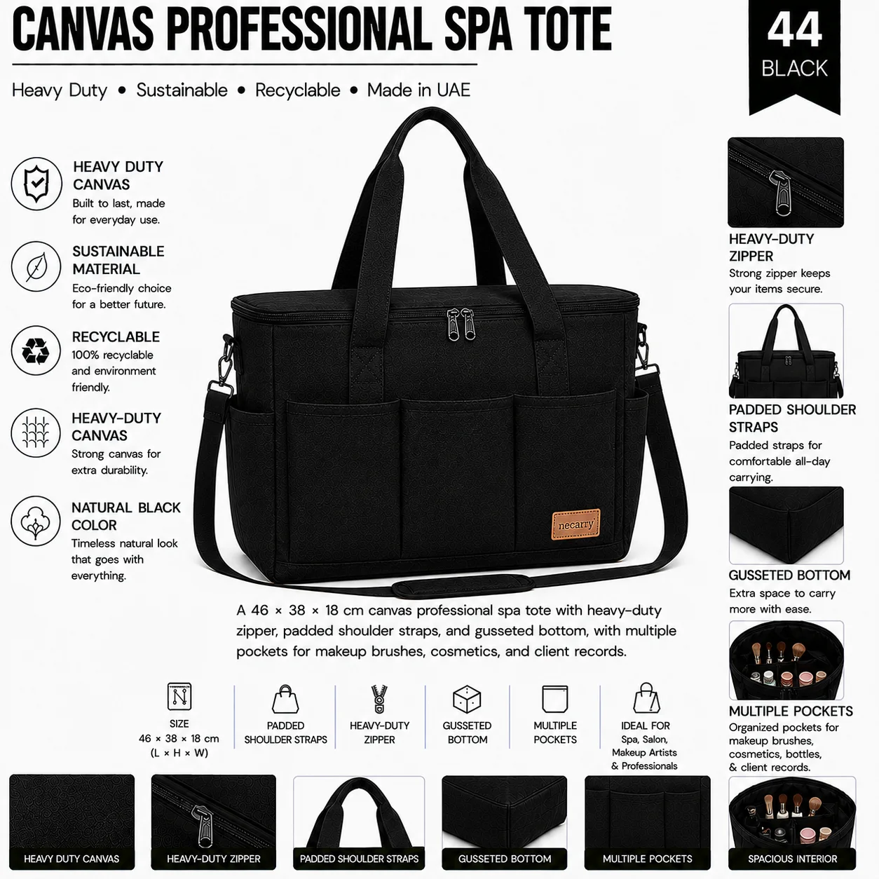 Black Canvas Tote Bag Book Shopper Black Canvas Tote Bag Book Shopper
