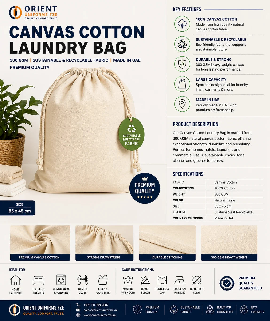 Natural Ecru Canvas Drawstring Laundry Bag alternate view — SKU-TB:natural-ecru-canvas-drawstring-laundry-bag Natural Ecru Canvas Drawstring Laundry Bag alternate view — SKU-TB:natural-ecru-canvas-drawstring-laundry-bag
