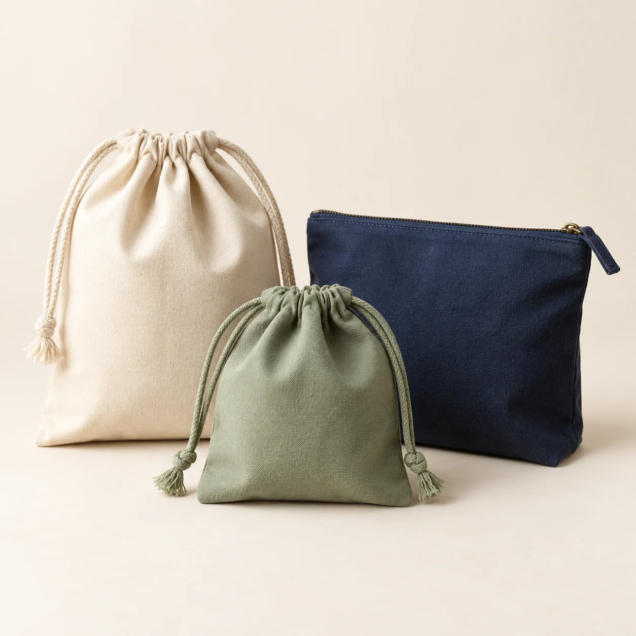 Cotton Drawstring Pouches Cotton Drawstring Pouches