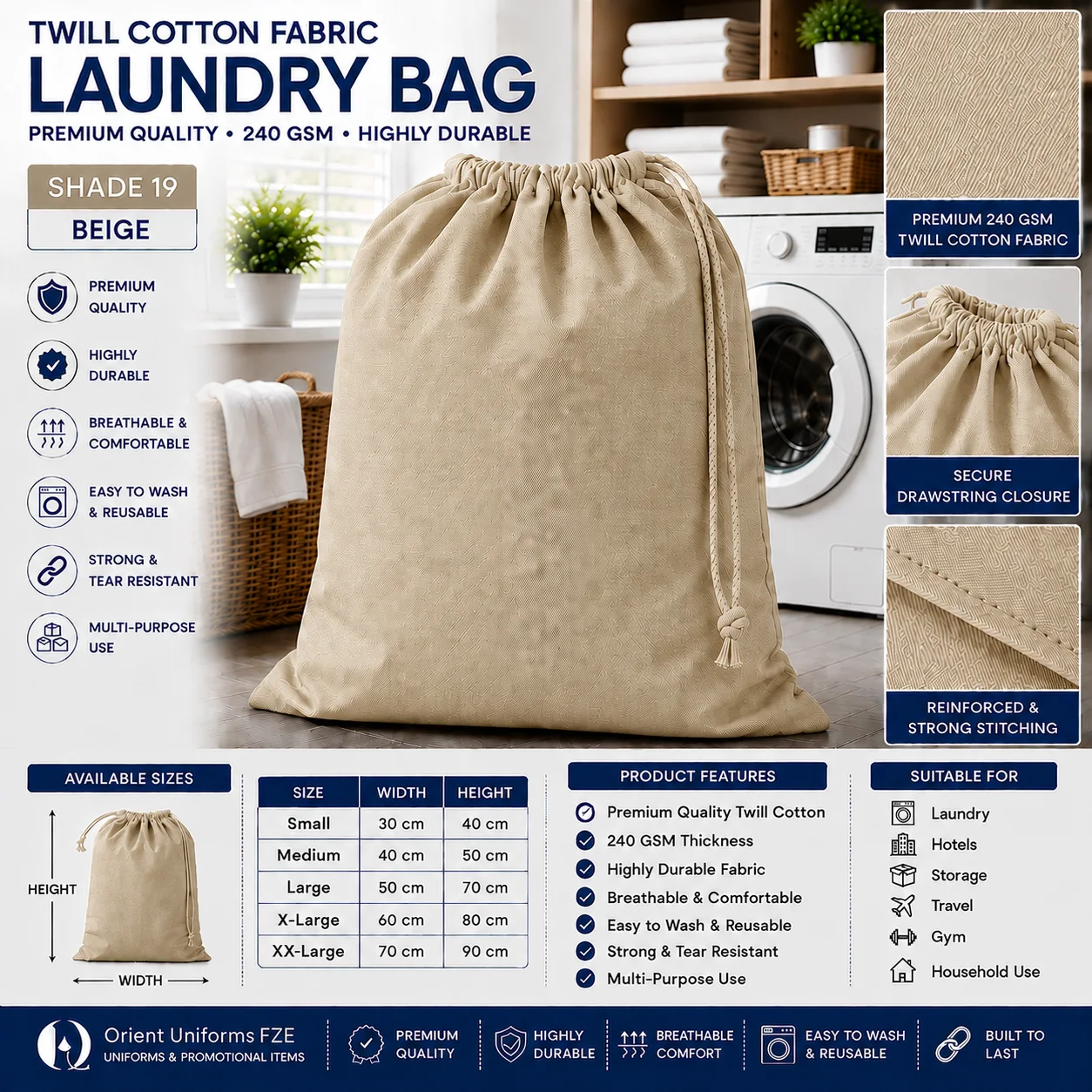 Dark Grey Cotton Linen Collection Bag Dark Grey Cotton Linen Collection Bag