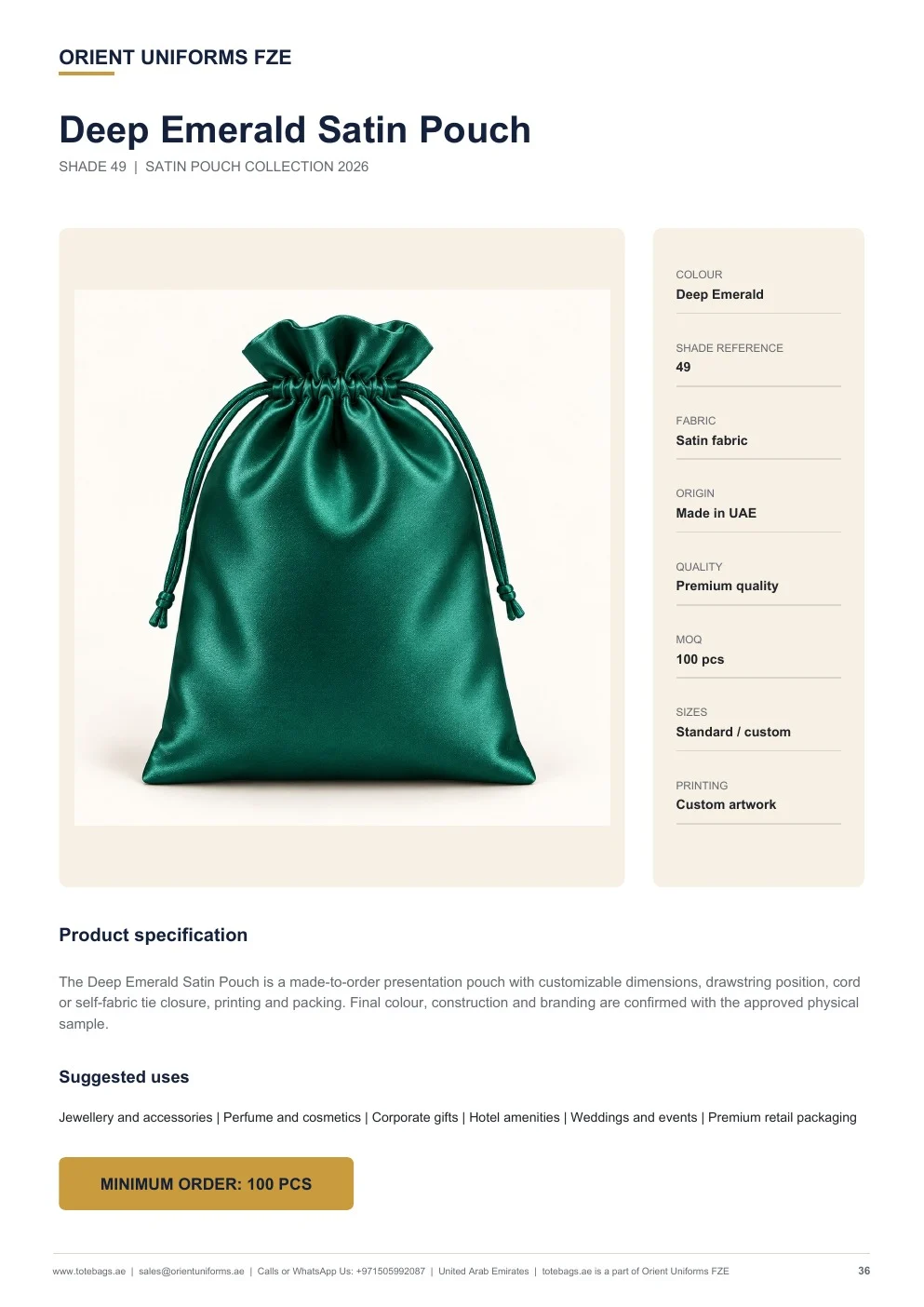 Deep Emerald Satin Drawstring Pouches — SKU-TB:deep-emerald-satin-drawstring-pouches Deep Emerald Satin Drawstring Pouches — SKU-TB:deep-emerald-satin-drawstring-pouches
