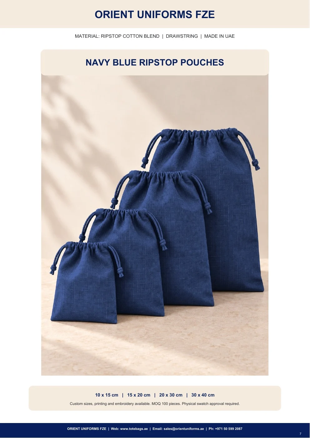 Navy Blue Ripstop Drawstring Pouches — SKU-TB:navy-blue-ripstop-drawstring-pouches Navy Blue Ripstop Drawstring Pouches — SKU-TB:navy-blue-ripstop-drawstring-pouches