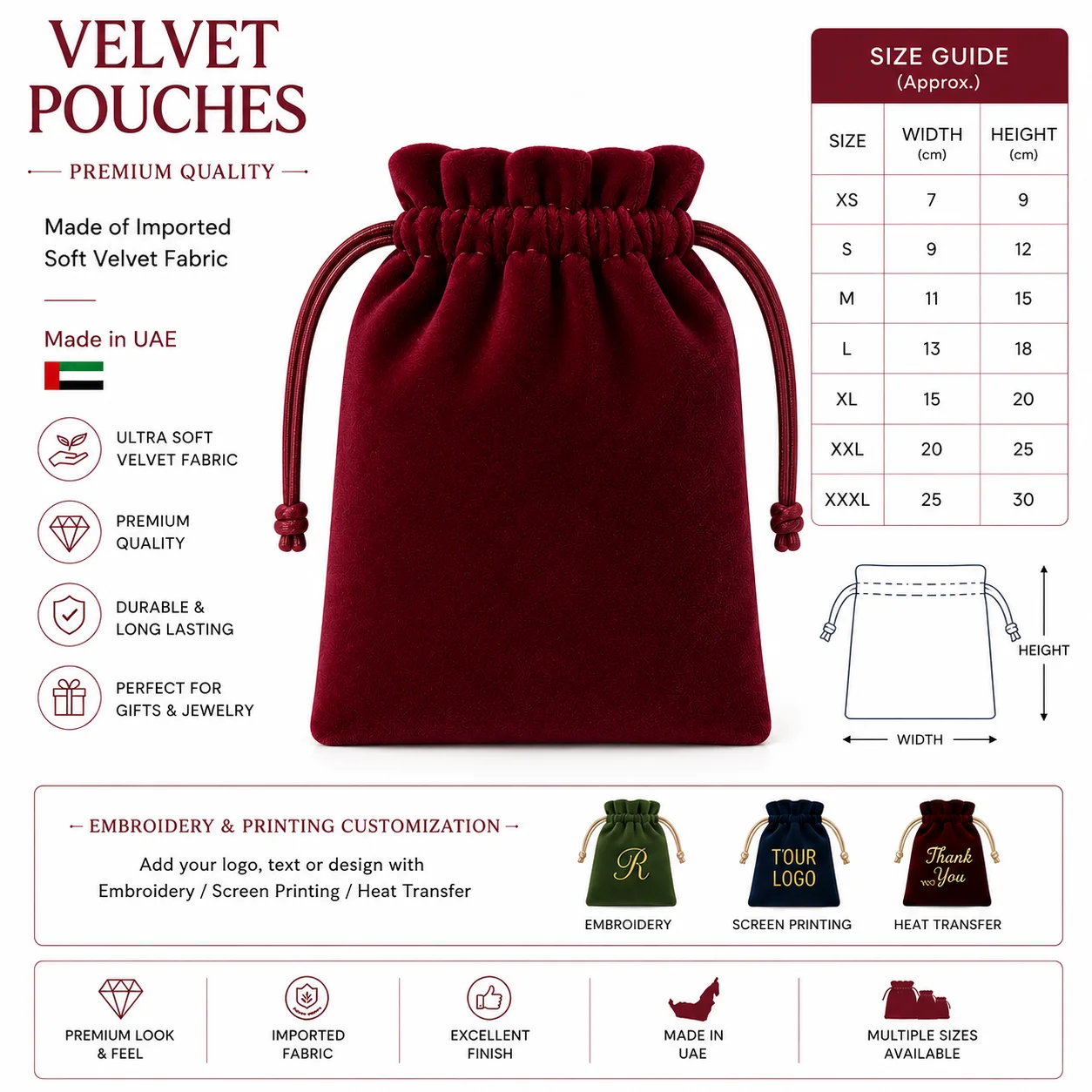 Red Velvet Accessory Pouch Red Velvet Accessory Pouch