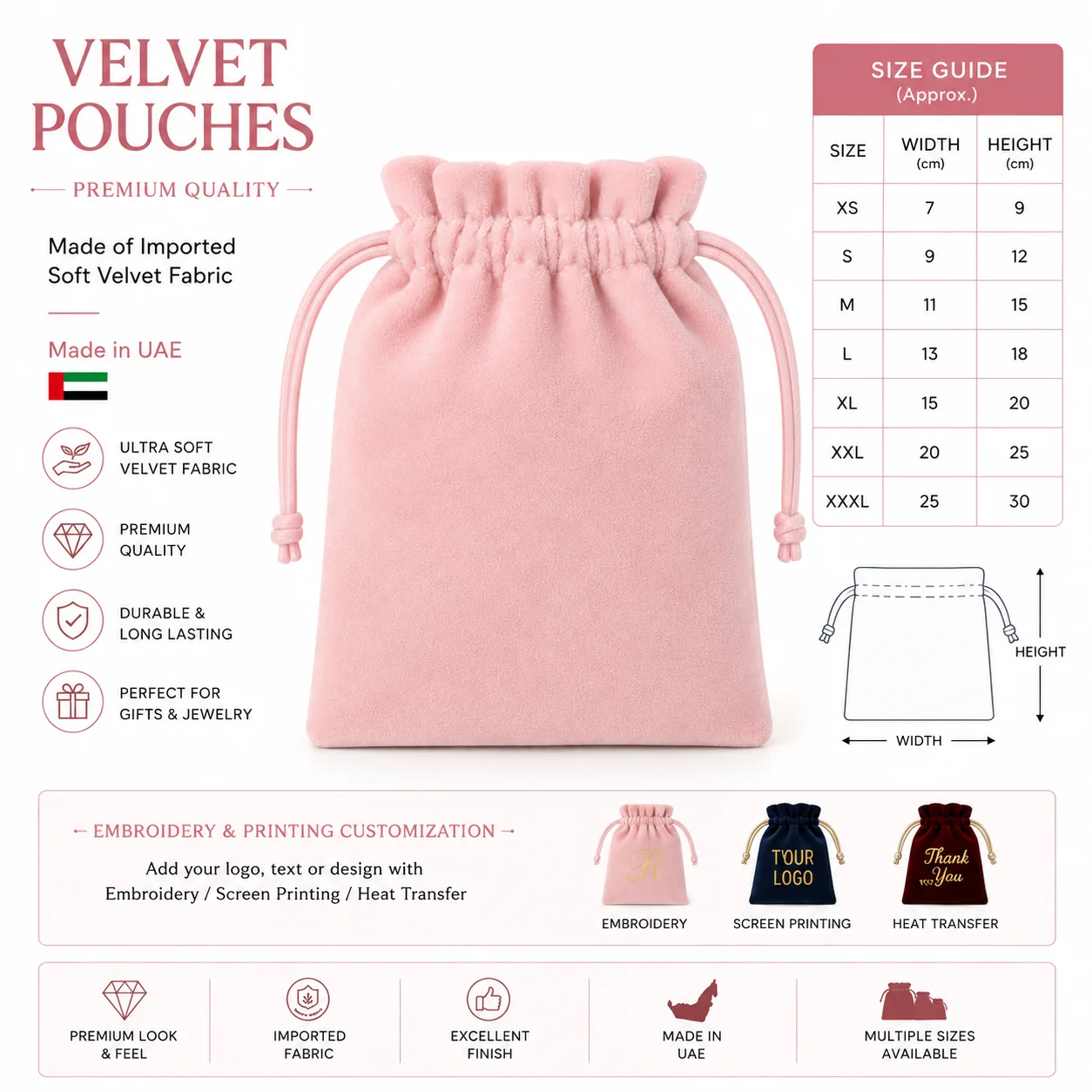 Red Velvet Corporate Gift Pouch Red Velvet Corporate Gift Pouch