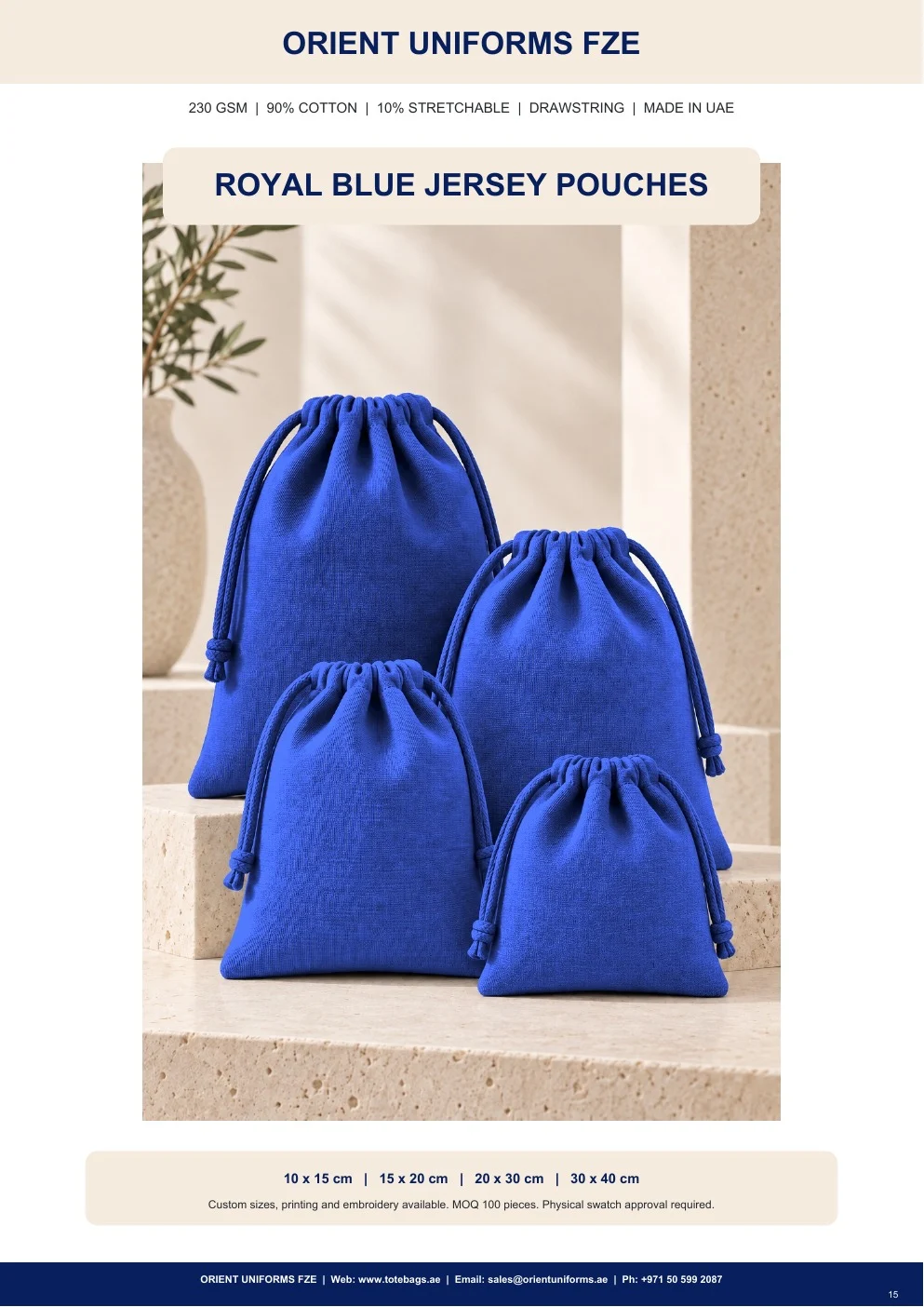 Royal Blue Jersey Drawstring Pouches — SKU-TB:royal-blue-jersey-drawstring-pouches Royal Blue Jersey Drawstring Pouches — SKU-TB:royal-blue-jersey-drawstring-pouches