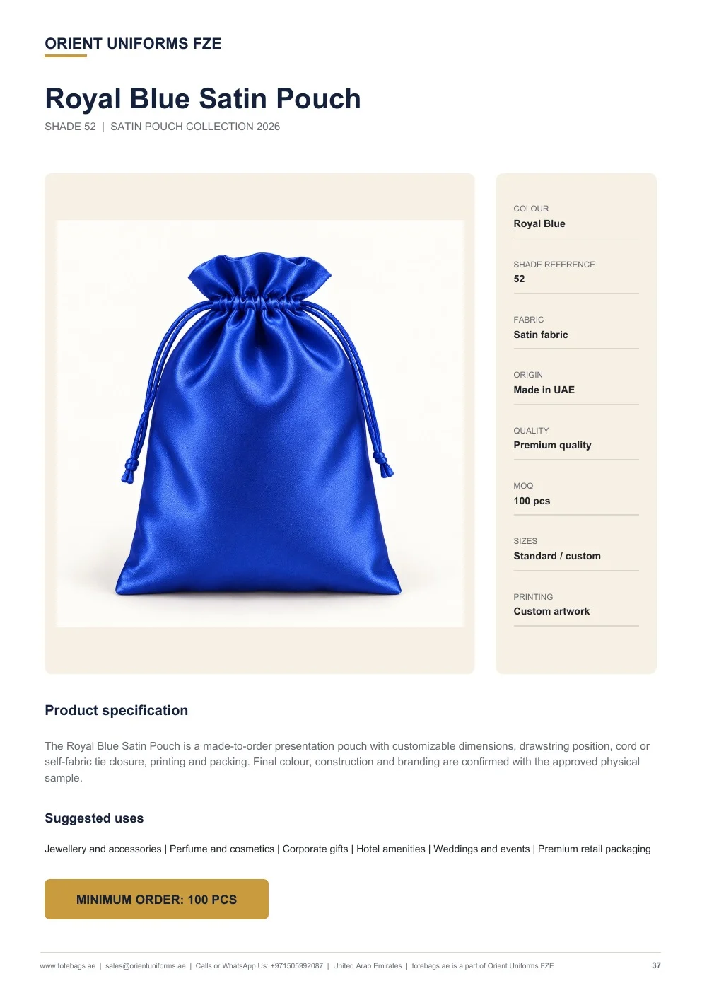 Royal Blue Satin Drawstring Pouches Royal Blue Satin Drawstring Pouches